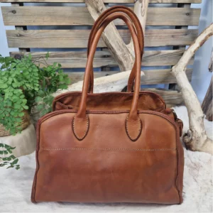 Sac cabas en cuir pleine fleur